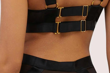 'Etta' Black Harness Suspender  