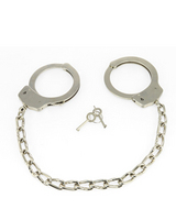  Steel  Police Ankle Cuffs with chain