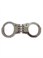 Steel Police hand cuffs hinged