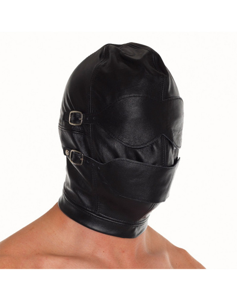 Mask with detachable gag, blinkers and mouth piece  