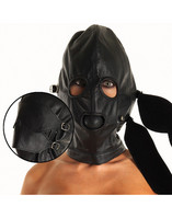 / Mask with detachable gag, blinkers and mouth piece