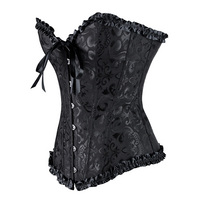Damasco corset with ruffle