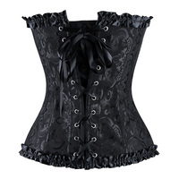 / Damasco corset with ruffle