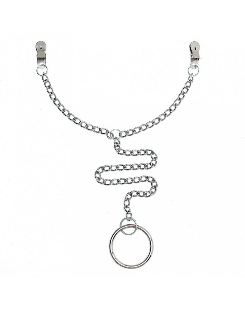 Nipple clamps with chain and ring      