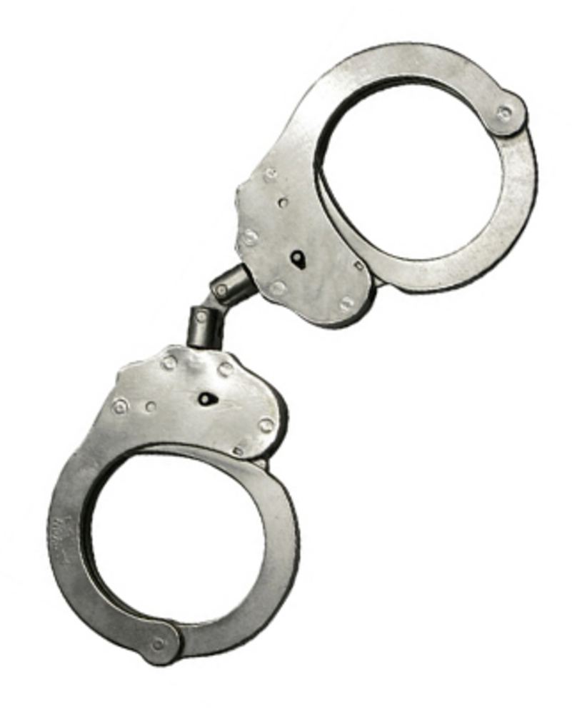 Metal handcuffs With Hoop Nickle  