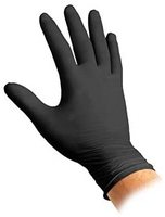 20 black surgical gloves