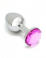 Jewel plug pink