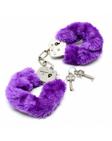  Police handcuffs with purple fur 