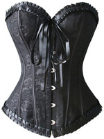 Lace burlesque corset