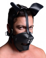 Pup Puppy Play Hood and Breathable Ball Gag