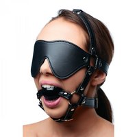 / Blindfold Harness and Ball Gag