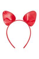 Cat ear headband red