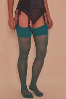 / Seamed stockings green