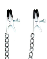 Nipple clamps large, adjustable, with chain