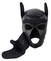 Ouch Puppy Play - Neoprene Puppy Hood - Black  
