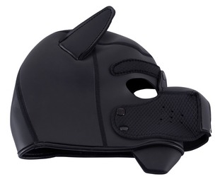 Ouch Puppy Play - Neoprene Puppy Hood - Black  