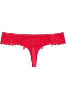 / Ruby pink satin crossover thong