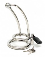  Penis lock with curved urethral  tube