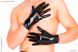 / Black short gloves