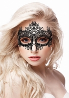 / Queen Black Lace Mask - Black