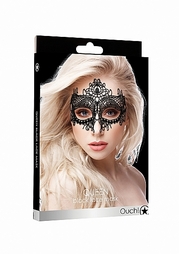 Queen Black Lace Mask - Black 