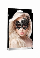 / Royal Black Lace Mask - Black