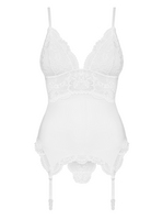 810-COR corset & thong white