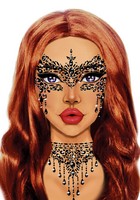 Masquerade face jewels sticker