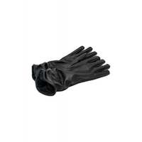Ruched faux leather gloves