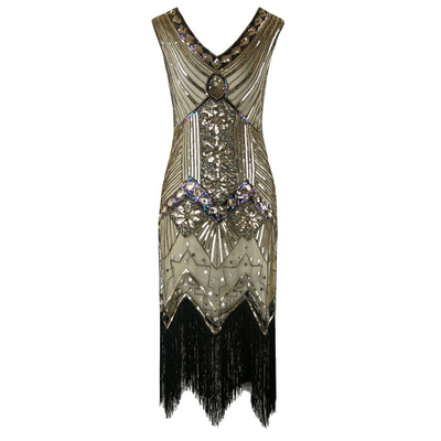 1920s Fringed Flapper Dress