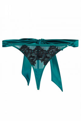 Anneliese teal thong 