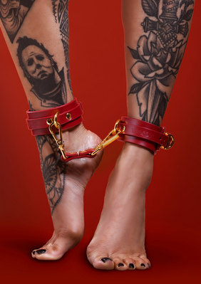 / Ankle Cuffs Red