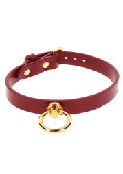 O-Ring Collar and Chain Leash Red 
