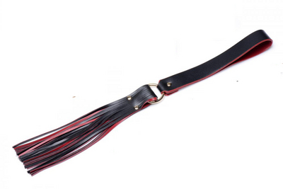  Black and Red Bow Bondage flogger