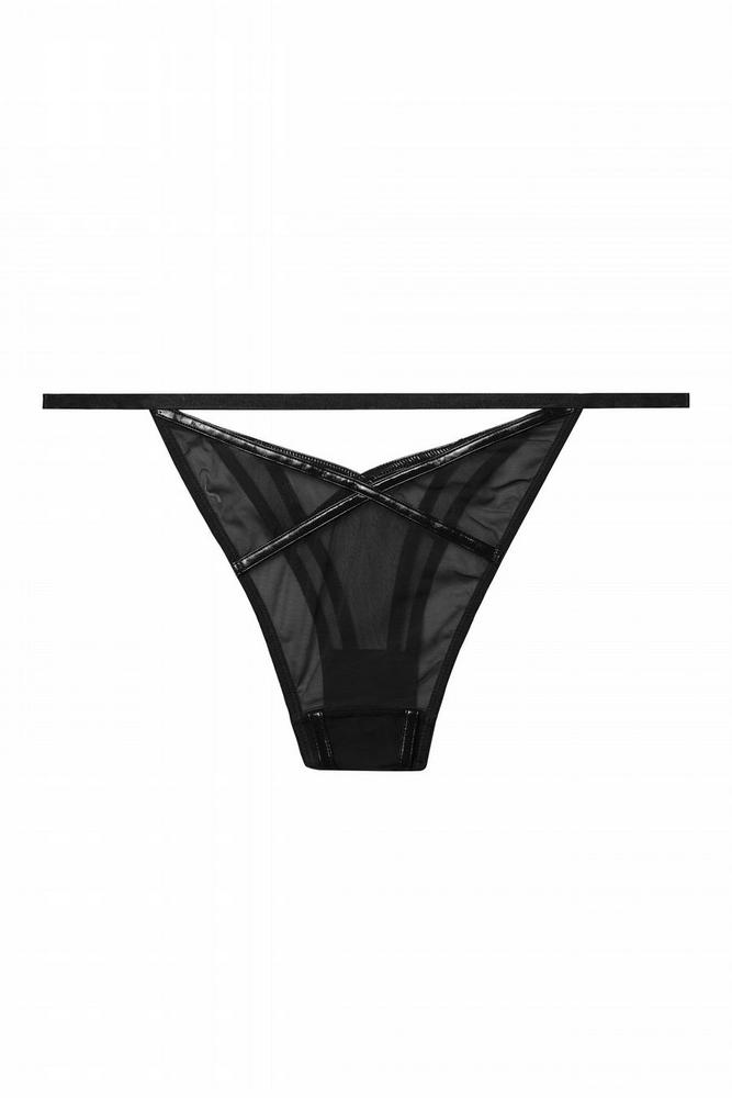 Kelly pvc and mesh brief  