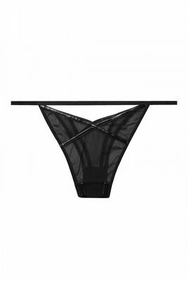 / Kelly pvc and mesh brief