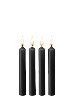 / Teasing Wax Candles - Parafin - 4-pack - Black