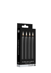 Teasing Wax Candles - Parafin - 4-pack - Black 