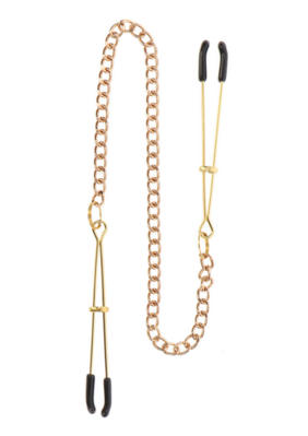 / Tweezers With Chain Gold