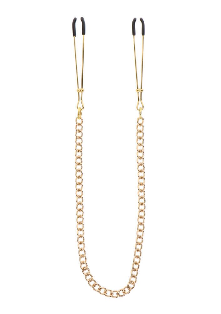 Tweezers With Chain Gold  