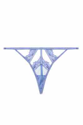 Claire Blue Caged Lace Thong