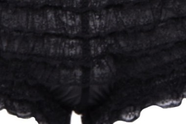 Lace Ruffle Tanga Short black 