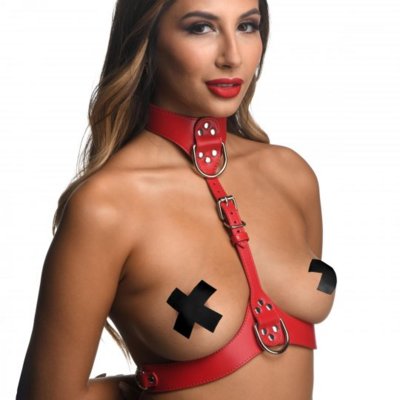 / Red Female Chest Harness