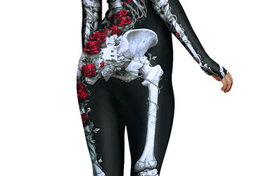 Red Rose Skeleton jumpsuit 