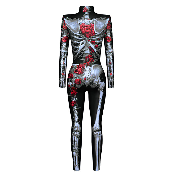 Red Rose Skeleton jumpsuit  