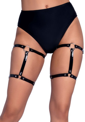 / Dual strap studded garters