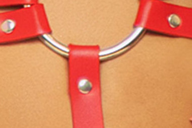  Studded O-ring harness teddy 