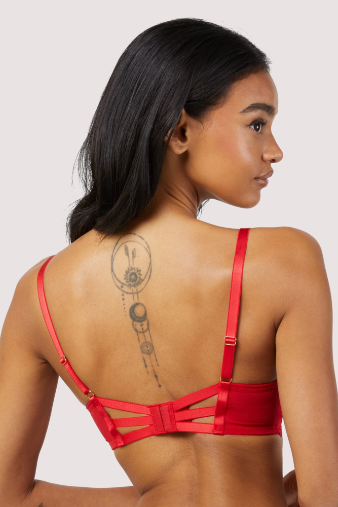 Maisie Red Balconette Bra  