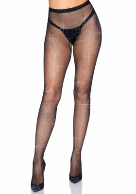 / Fishnet crotchless tights