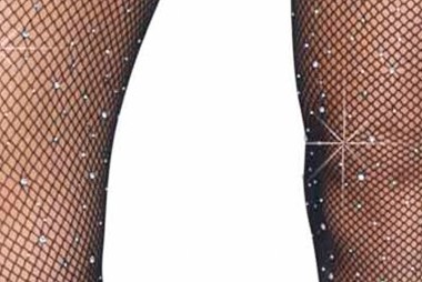 Fishnet crotchless tights 